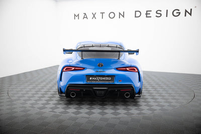 Carbon Spoiler With External Brackets Uprights Toyota Supra Mk5