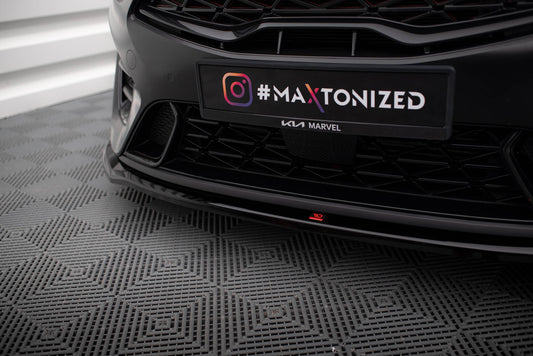 Front Splitter V.1 Kia Proceed GT Mk3 Facelift / Ceed GT / GT - Line Mk1 Facelift 
