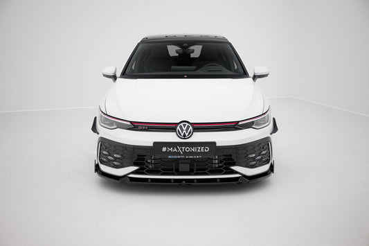 Front Splitter V.2 + Flaps Volkswagen Golf GTI / GTE / R-Line Mk8 Facelift