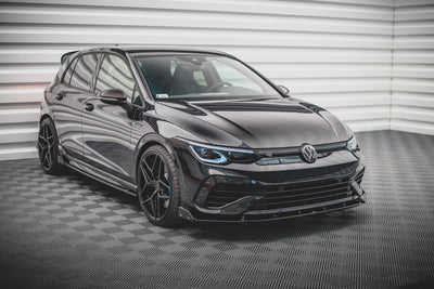 Front Splitter V.2 + Flaps Volkswagen Golf R Hatchback / Variant  Mk8