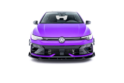 Front Splitter V.3 + Flaps Volkswagen Golf R Hatchback / Variant Mk8 Facelift