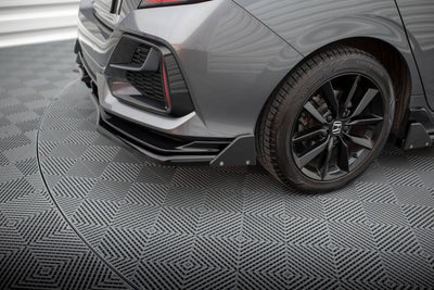 Rear Splitter V.1 (with vertical bars) + Flaps Honda Civic Sport Mk 10 Facelift