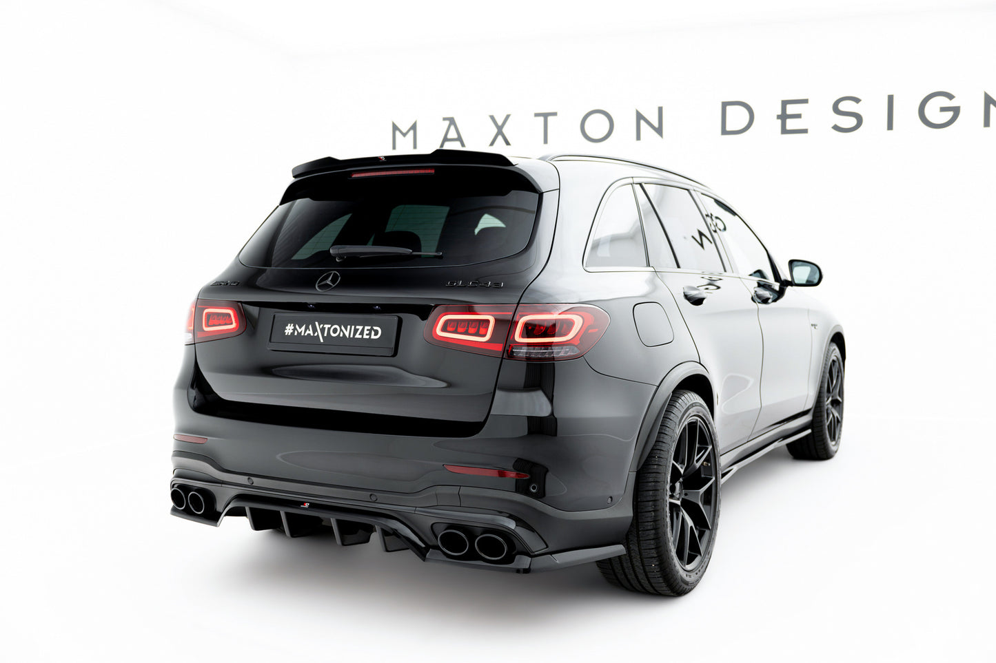 Rear Splitter (with vertical bars) Mercedes-AMG GLC 43 SUV X253 Facelift