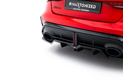 Rear Splitter (with vertical bars) V.1 Audi RS3 Sedan 8Y Facelift