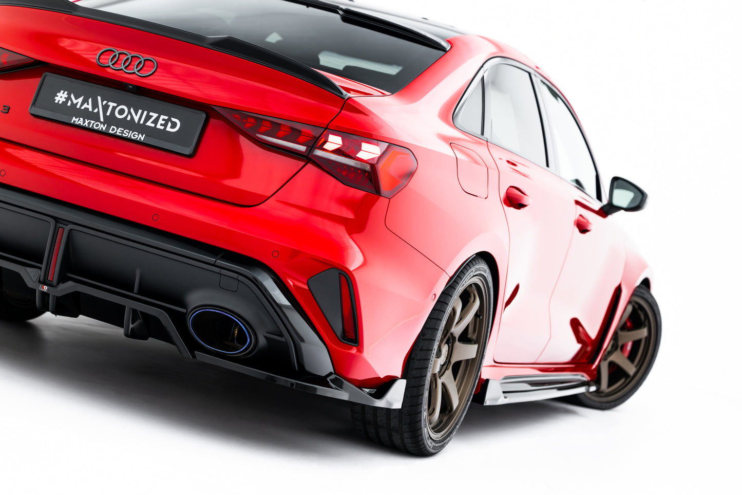 Rear Splitter (with vertical bars) V.2 Audi RS3 Sedan 8Y Facelift