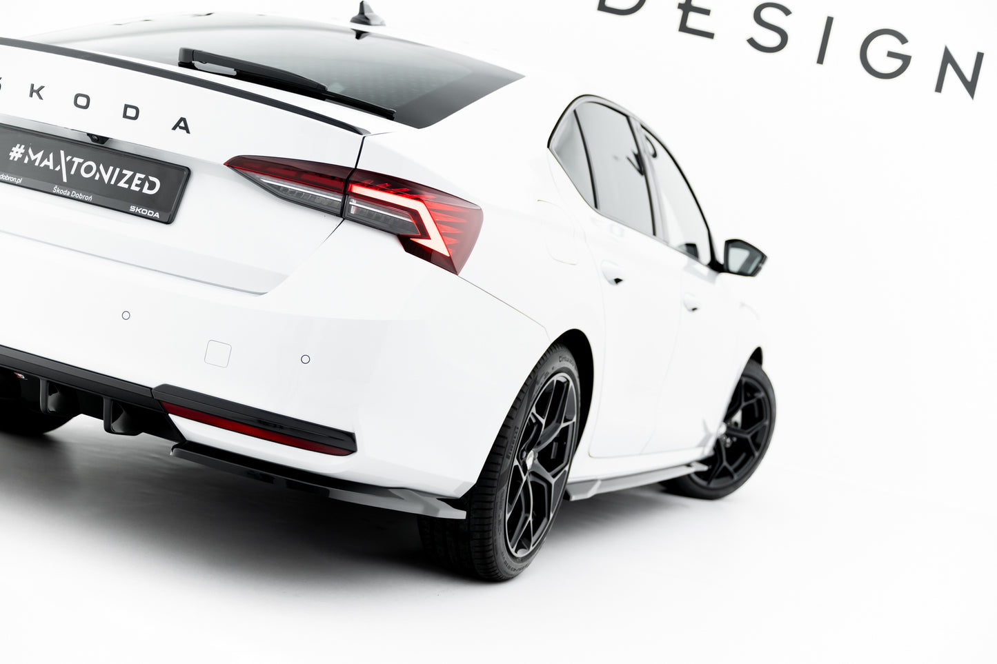 Rear Side Splitters Skoda Octavia Sportline Liftback / Combi Mk4 Facelift