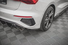 Rear Side Splitters V.2 Audi S3 / A3 S-Line Sportback 8Y