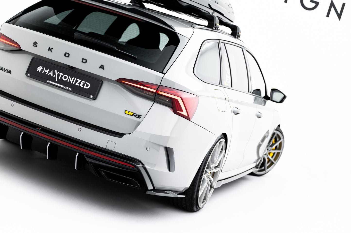 Rear Side Splitters V.7 Skoda Octavia RS Liftback / Combi Mk4 