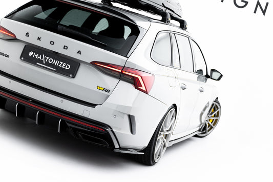 Rear Side Splitters V.7 Skoda Octavia RS Liftback / Combi Mk4 