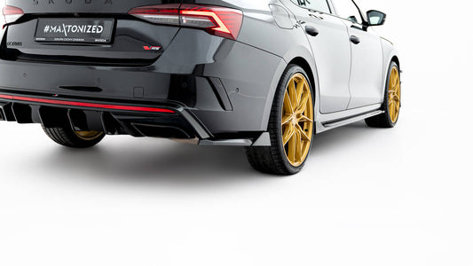 Rear Side Splitters V.8 Skoda Octavia RS Liftback / Combi Mk4 Facelift