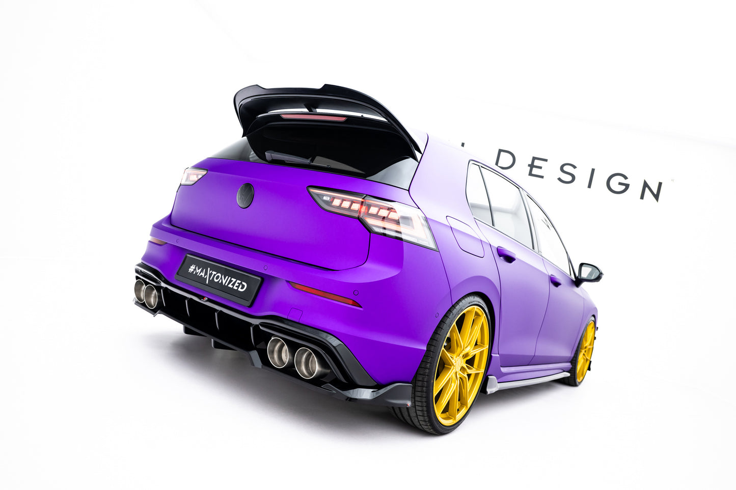 Set of Splitters V.6 Volkswagen Golf R Hatchback Mk8 Facelift